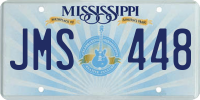 MS license plate JMS448