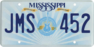 MS license plate JMS452