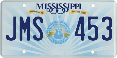 MS license plate JMS453