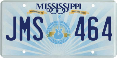 MS license plate JMS464