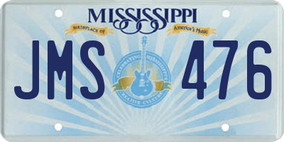 MS license plate JMS476