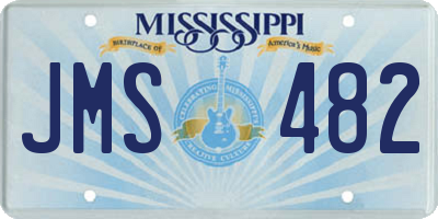 MS license plate JMS482