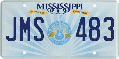 MS license plate JMS483