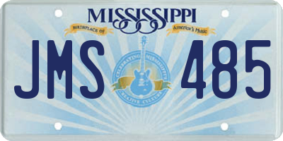 MS license plate JMS485