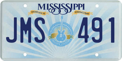 MS license plate JMS491