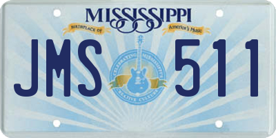MS license plate JMS511