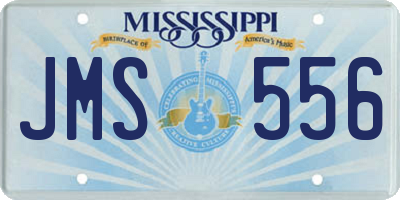 MS license plate JMS556