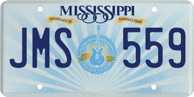 MS license plate JMS559