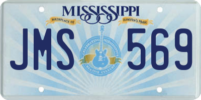 MS license plate JMS569