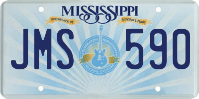 MS license plate JMS590