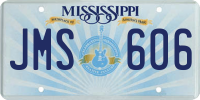 MS license plate JMS606