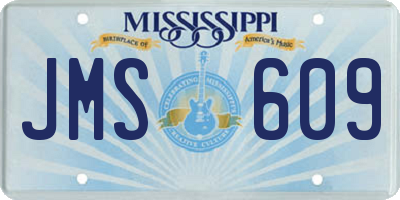 MS license plate JMS609
