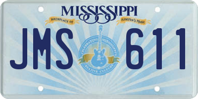 MS license plate JMS611