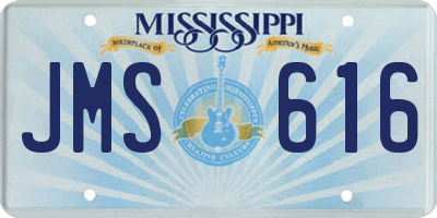 MS license plate JMS616