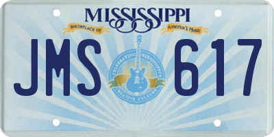 MS license plate JMS617