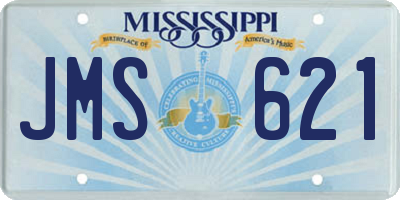 MS license plate JMS621