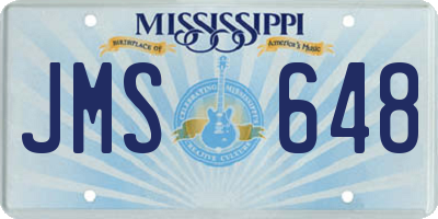 MS license plate JMS648