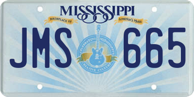 MS license plate JMS665