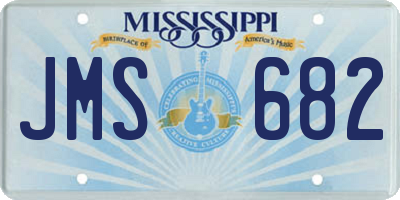 MS license plate JMS682