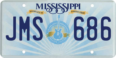 MS license plate JMS686