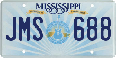 MS license plate JMS688