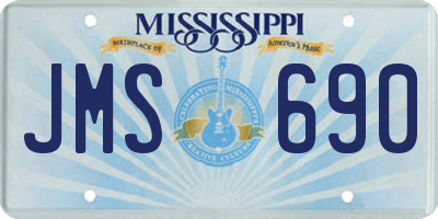 MS license plate JMS690