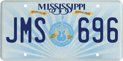 MS license plate JMS696