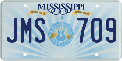MS license plate JMS709