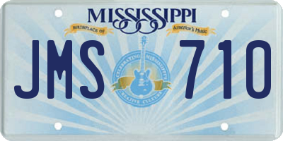 MS license plate JMS710