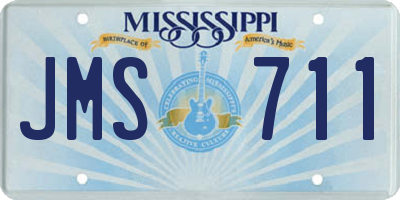 MS license plate JMS711