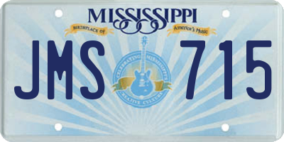 MS license plate JMS715