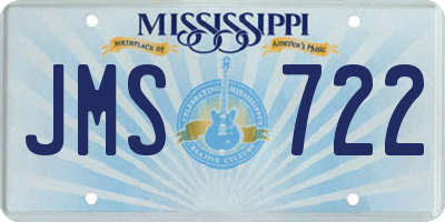 MS license plate JMS722