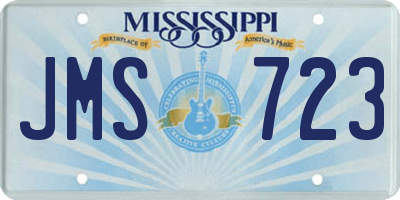 MS license plate JMS723