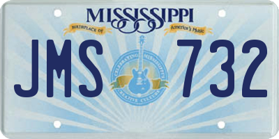 MS license plate JMS732