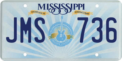 MS license plate JMS736