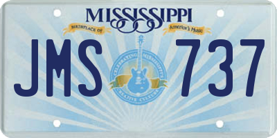 MS license plate JMS737