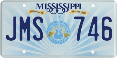 MS license plate JMS746