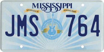 MS license plate JMS764