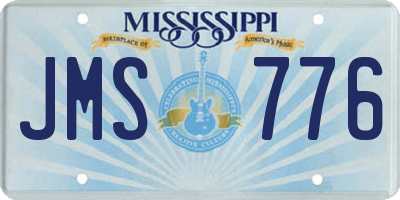 MS license plate JMS776