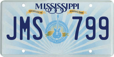 MS license plate JMS799