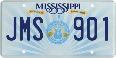 MS license plate JMS901