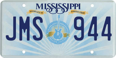 MS license plate JMS944