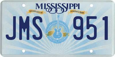MS license plate JMS951