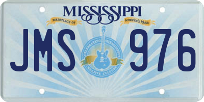 MS license plate JMS976