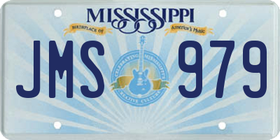 MS license plate JMS979
