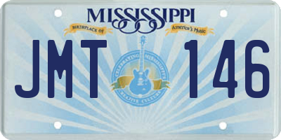 MS license plate JMT146