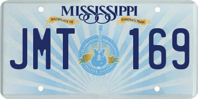 MS license plate JMT169