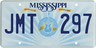 MS license plate JMT297
