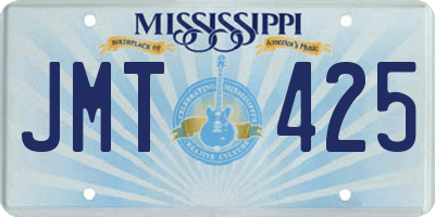 MS license plate JMT425