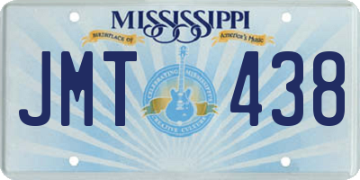 MS license plate JMT438